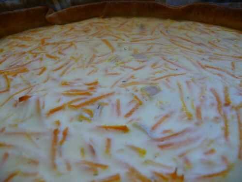 Tarte aux carottes et au philadelphia