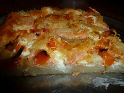 Tarte briochée au saumon fumée