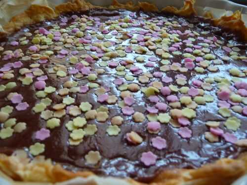 Tarte choco-praliné