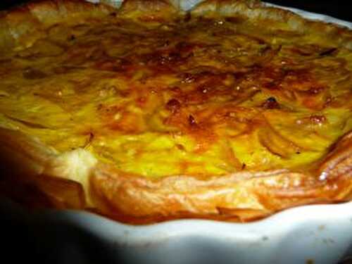 Tarte du dimanche N*2 tarte oignon lardon