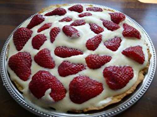 Tartes aux fraises et à la mousse vanillée