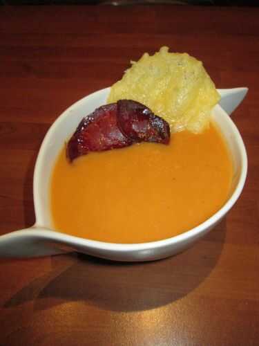 Velouté de carottes aux saveurs asiatiques