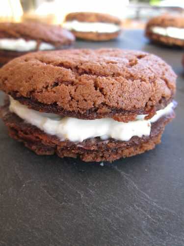 Whoopies fourrés au cream cheese...