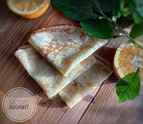 Crêpes aromatisées à l’orange