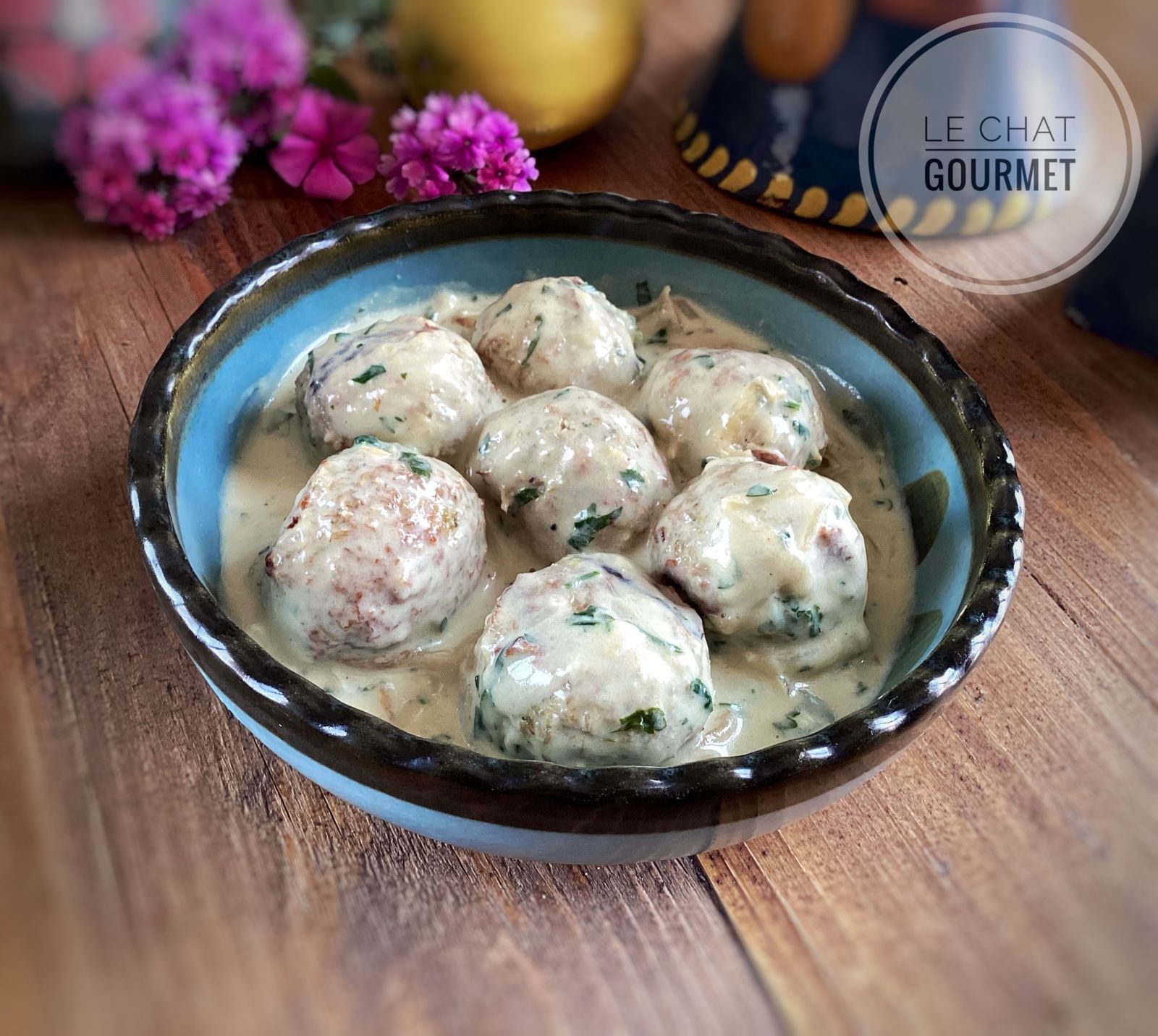 Boulettes de viande au brocoli & sauce citronnée