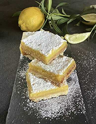 Carrés au citron - Lemon bars