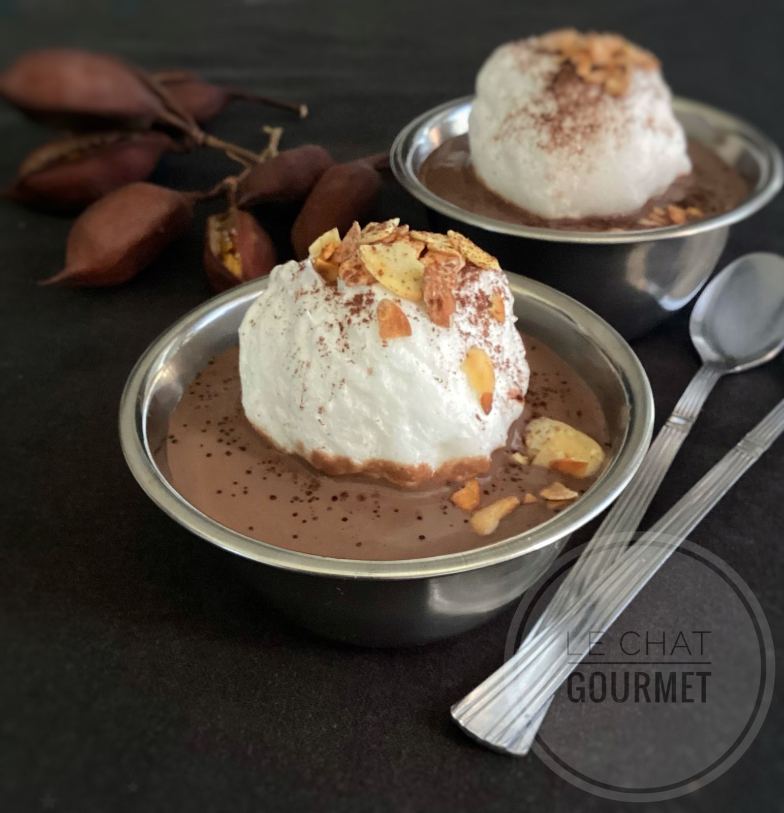 Oeufs à la neige au chocolat 
