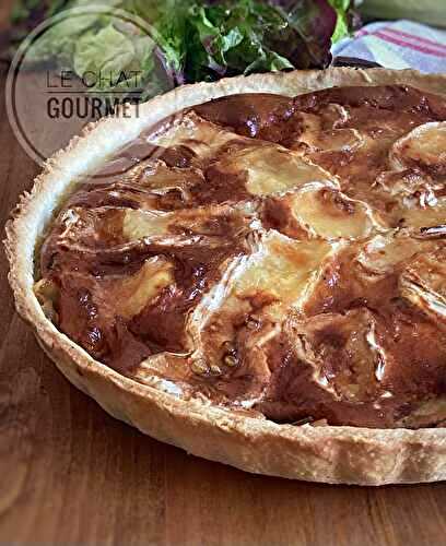 Tarte normande au camembert et aux endives caramélisées