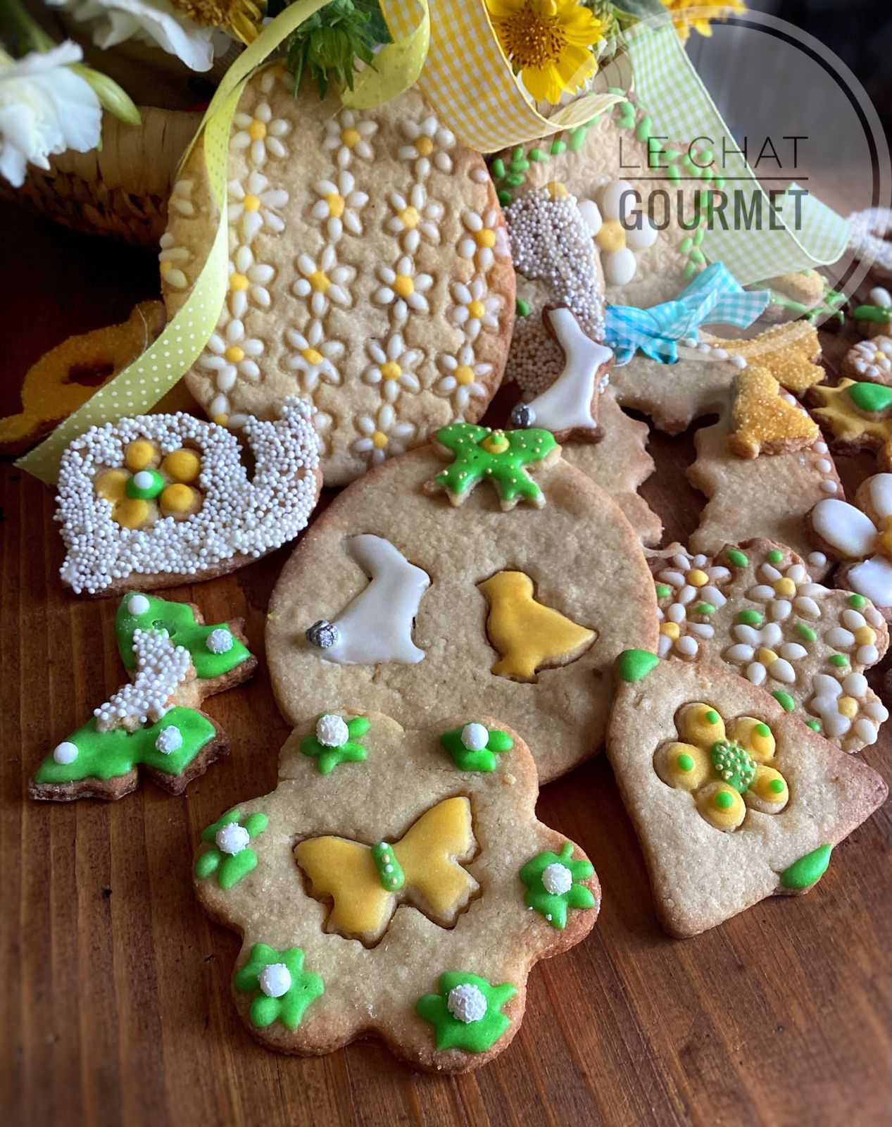 Biscuits décorés de Pâques