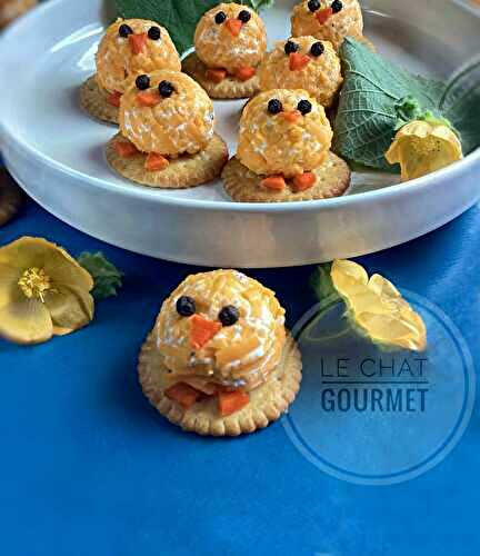 Poussins apéritifs de Pâques au fromage
