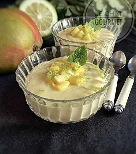 Crème à la mangue et à la banane 