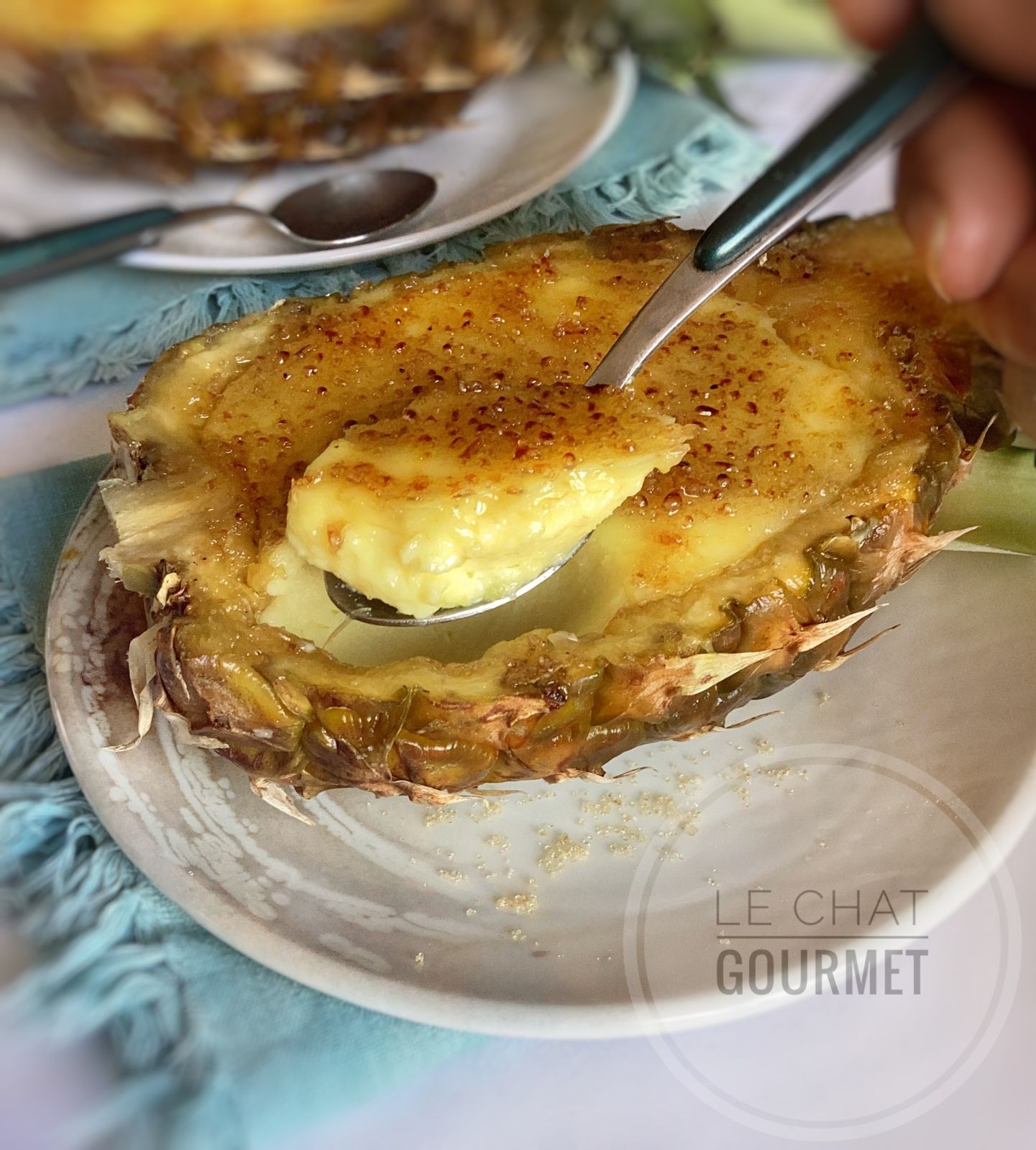 Crème brûlée à l’ananas