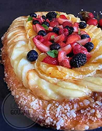 Fougasse catalane aux fruits frais 