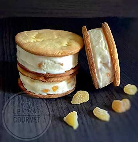Sandwich à la crème glacée au gingembre