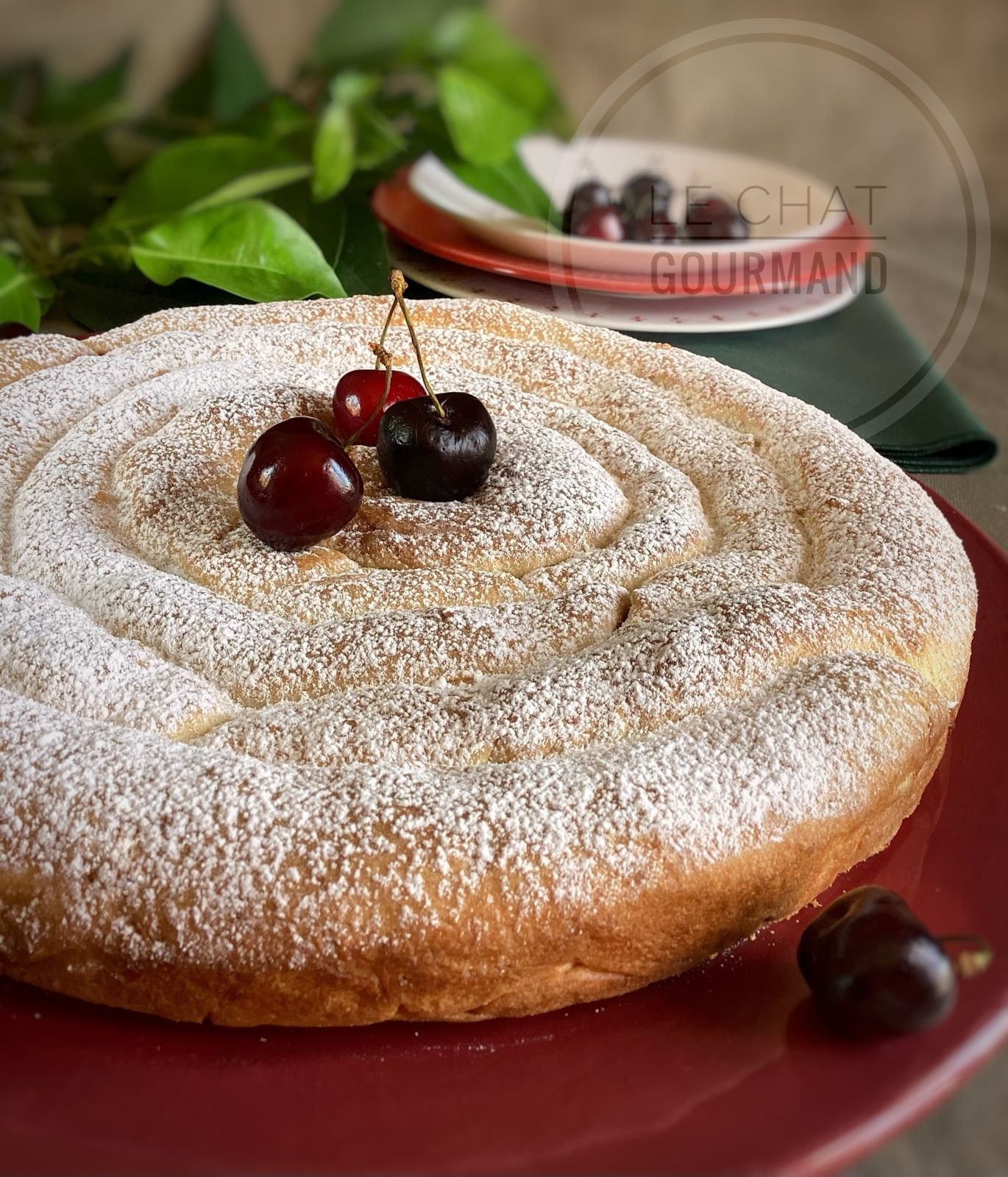 Tarte russe aux cerises