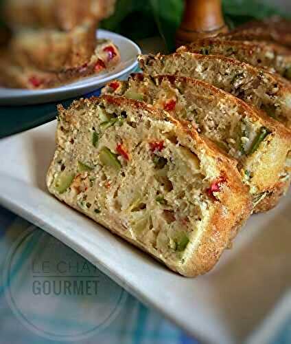 Cake au thon, au poivron et aux courgettes