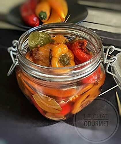 Pickles de mini-poivrons en marinade aigre-douce