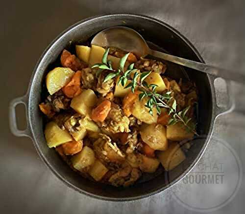Poulet au gingembre et aux abricots frais