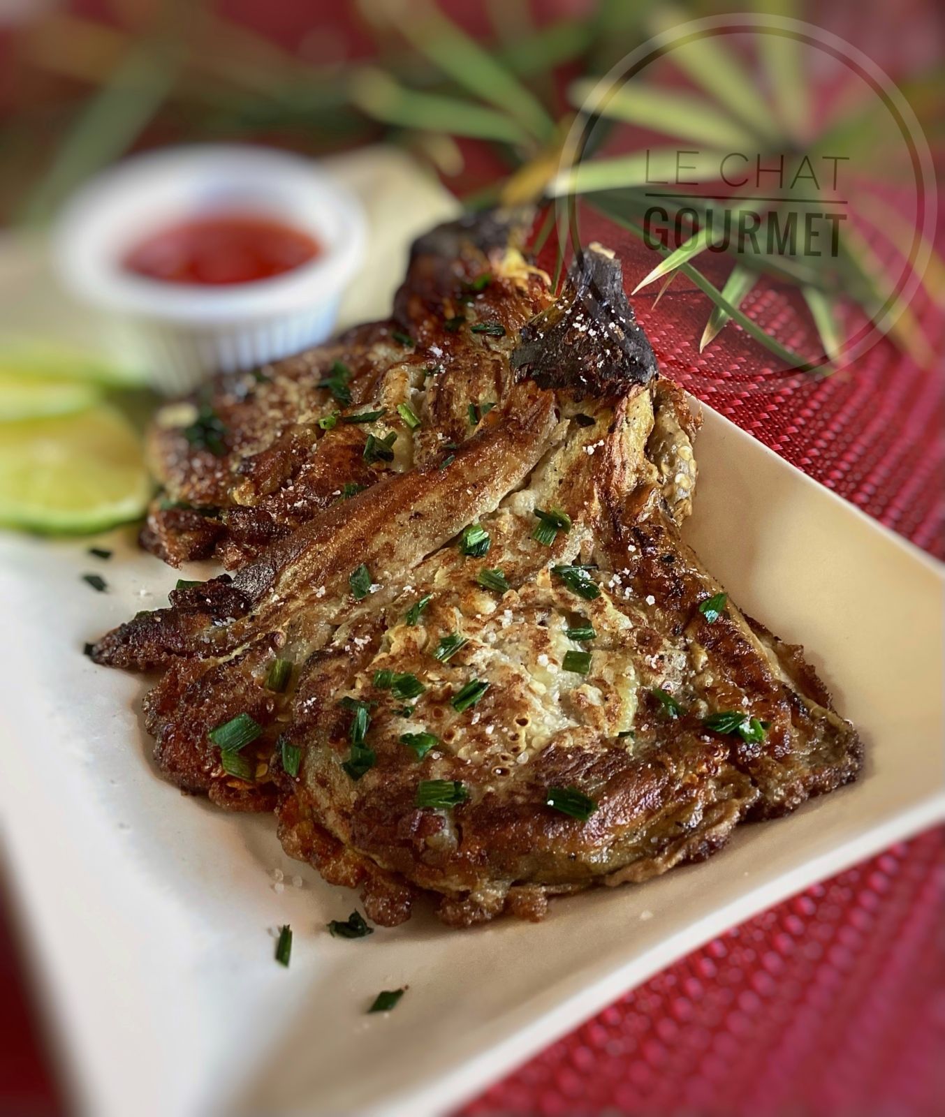 Tortang talong - Omelette philippine aux aubergines fumées 