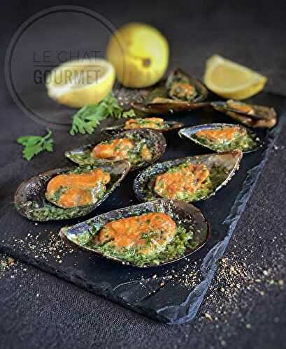 Moules farcies au beurre persillé 