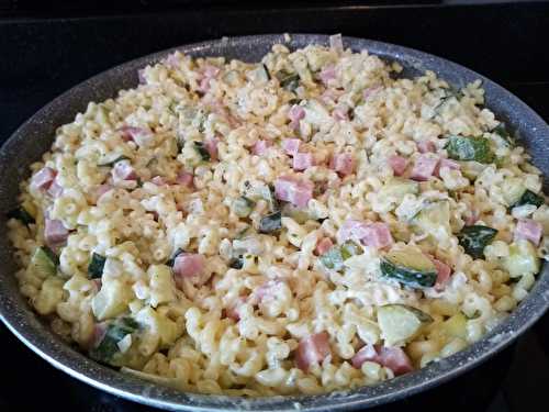 Risotto de coquilettes aux courgettes et au boursin