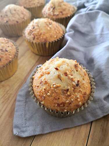 Muffins fourrés au crémeux noisette