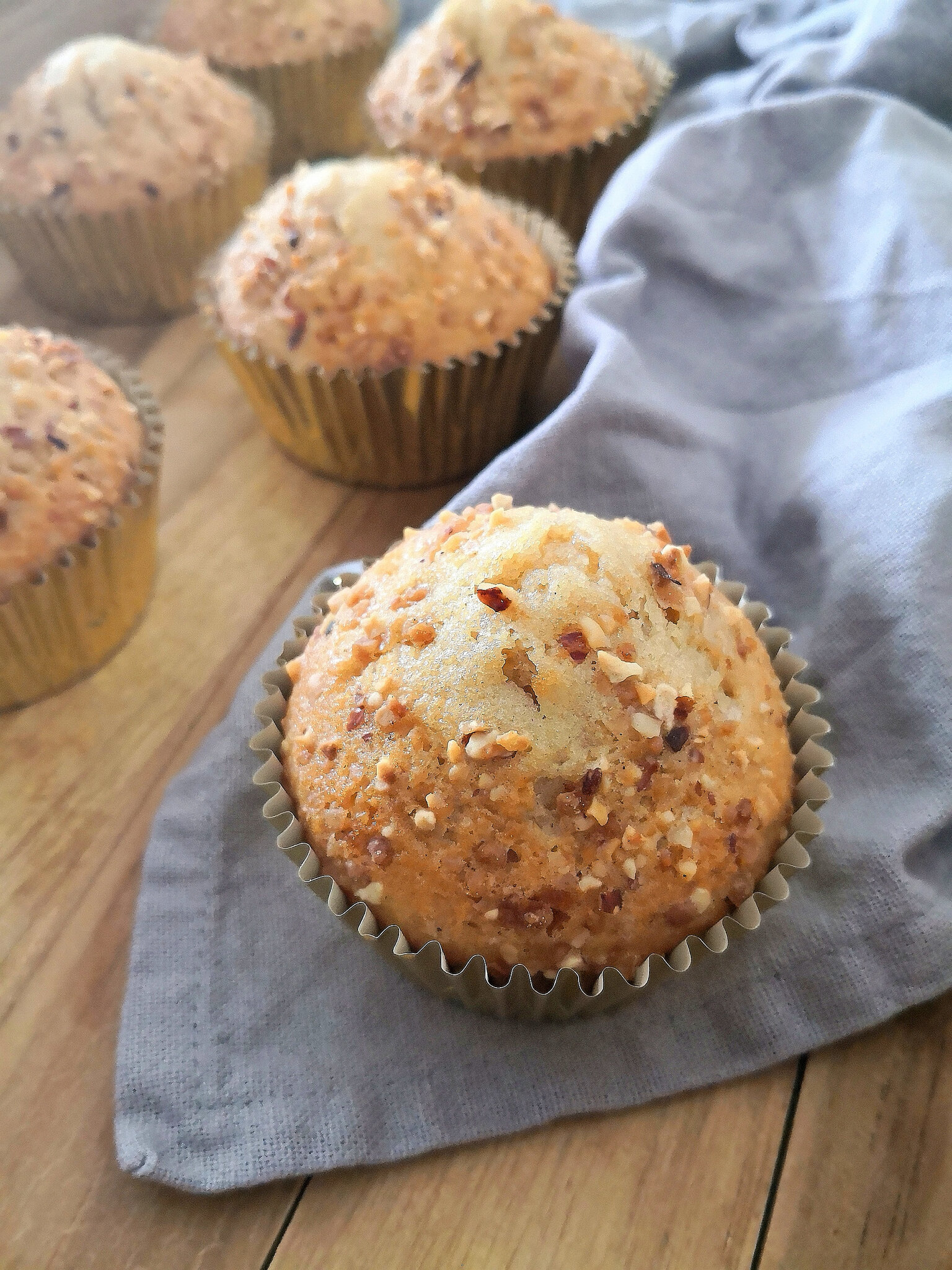 Muffins fourrés au crémeux noisette 