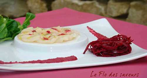 Carpaccio de la mer au "sang" de la terre