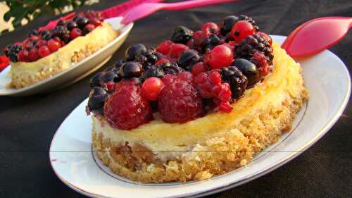 Cheesecake vanille et fruits rouges