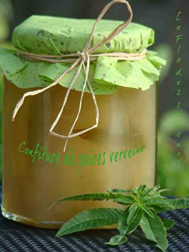 Confiture de poires à la verveine citronnelle