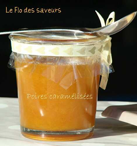 Confiture de poires caramélisées