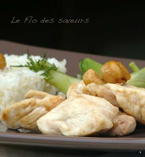 Poulet aux noix de cajou et à la citronnelle