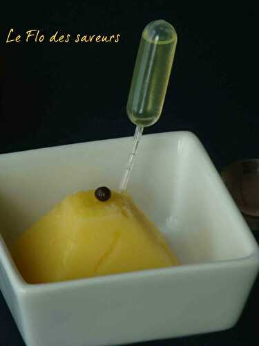 Sorbet clémentine à l'huile d'Olive d'Arbéquina
