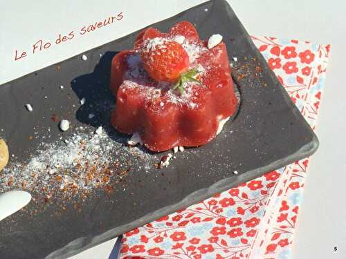 Sorbet fraises/piment d'Espelette