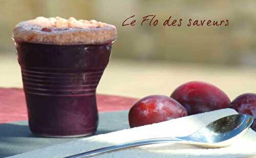 Soufflé glacé de prunes sauvages