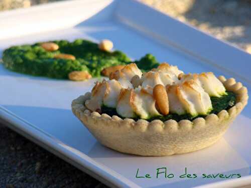 Tartelettes d'herbes façon meringuée