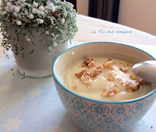 Velouté blanc/bleu ou chou fleur roquefort