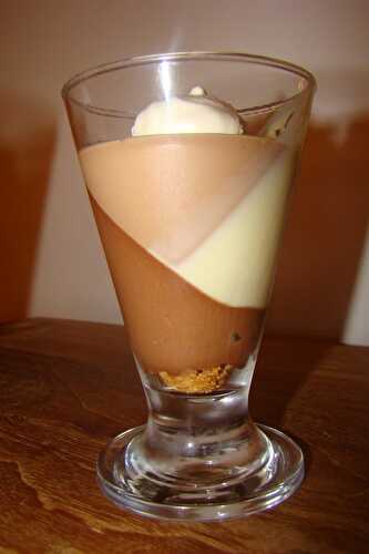 Verrine aux 3 chocolats