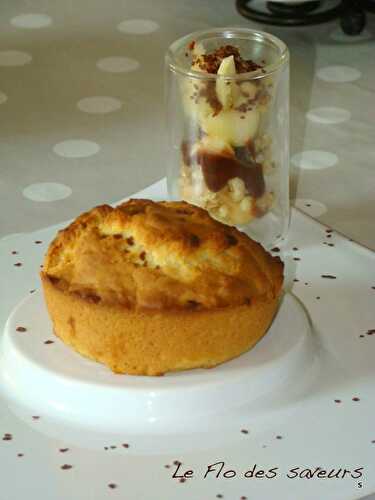 Verrine Muesli et muffins aux pommes