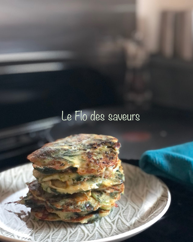 Pancakes aux épinards et au fromage