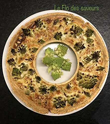 Tarte fromagère au chou romanesco