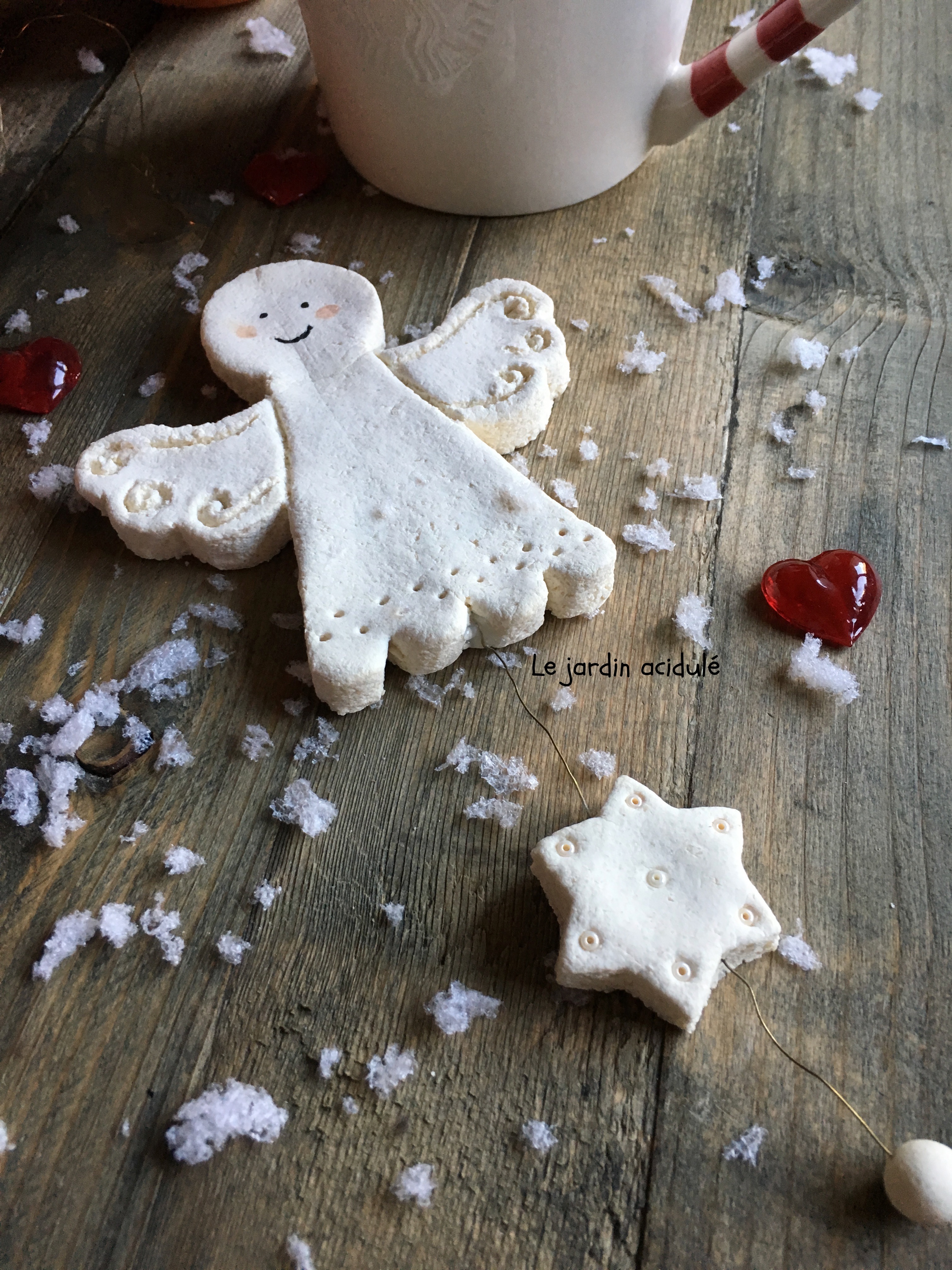 Décorations de Noël en pâte à sel