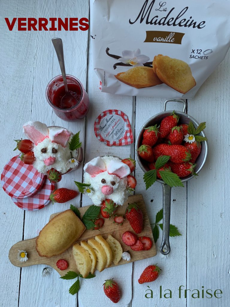 Dessert de Pâques : petits pots lapin aux fraises - LE JARDIN ACIDULÉ