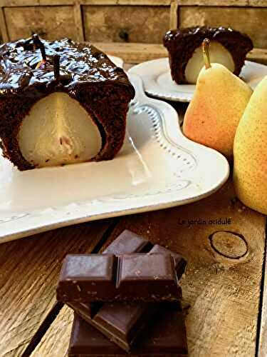 Gâteau chocolat aux poires - LE JARDIN ACIDULÉ