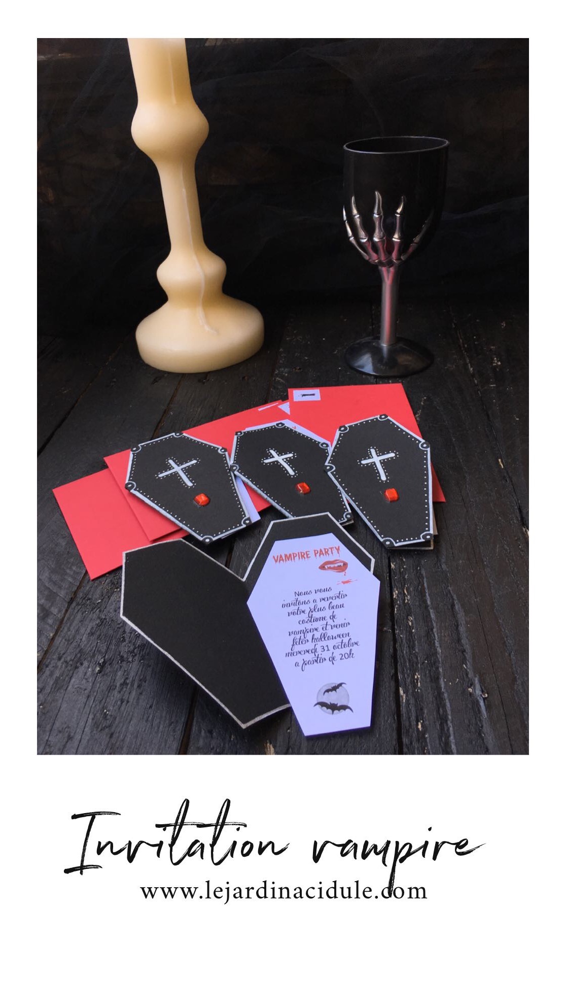 Invitation vampire party - LE JARDIN ACIDULÉ