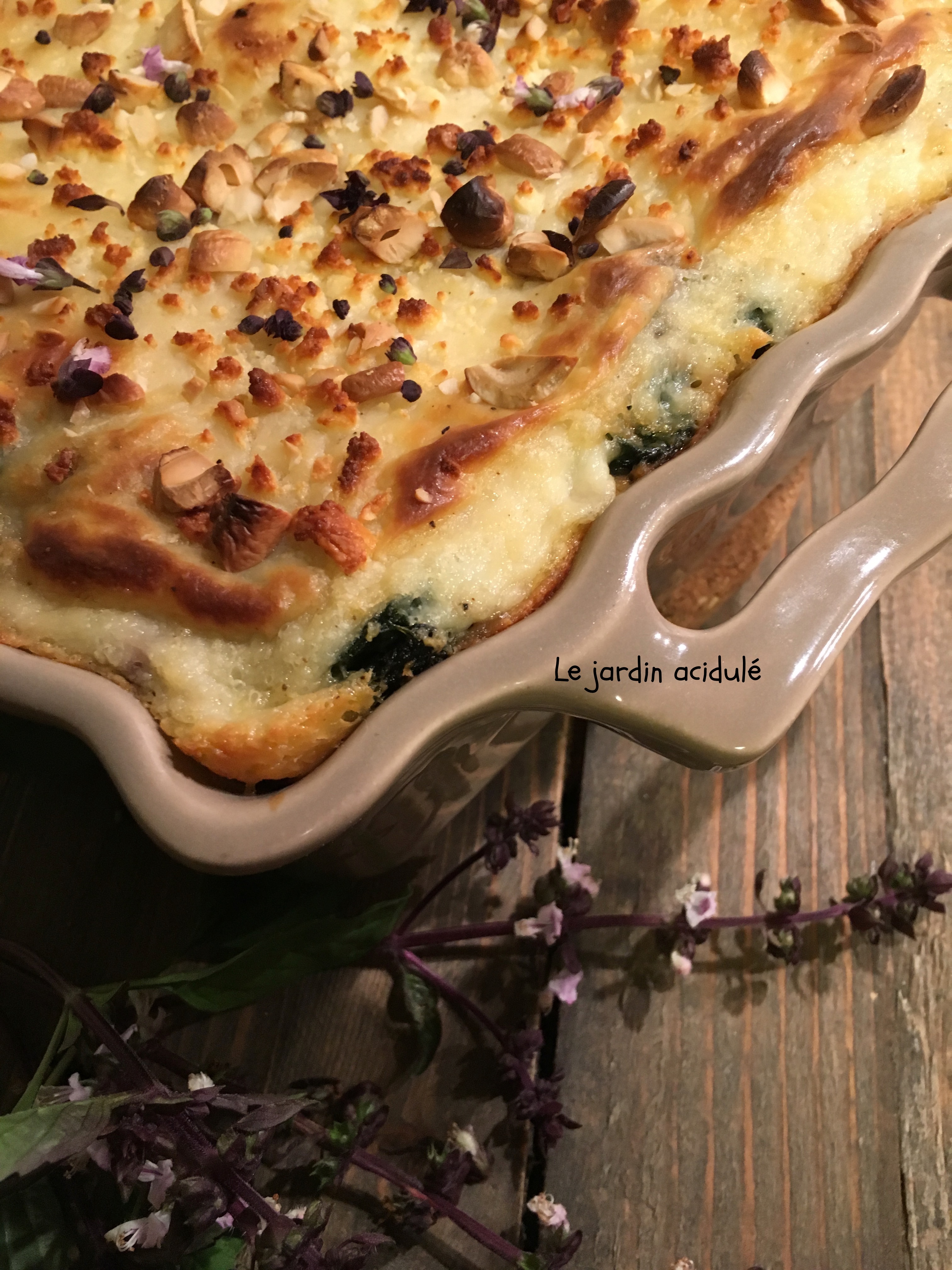 Lasagnes aux épinards et Feta - LE JARDIN ACIDULÉ