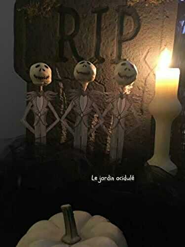 Mr Jack halloween pop cake - LE JARDIN ACIDULÉ