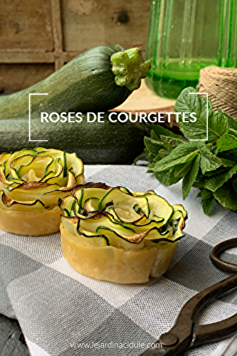 Roses de courgettes feuilletées au chèvre frais - LE JARDIN ACIDULÉ