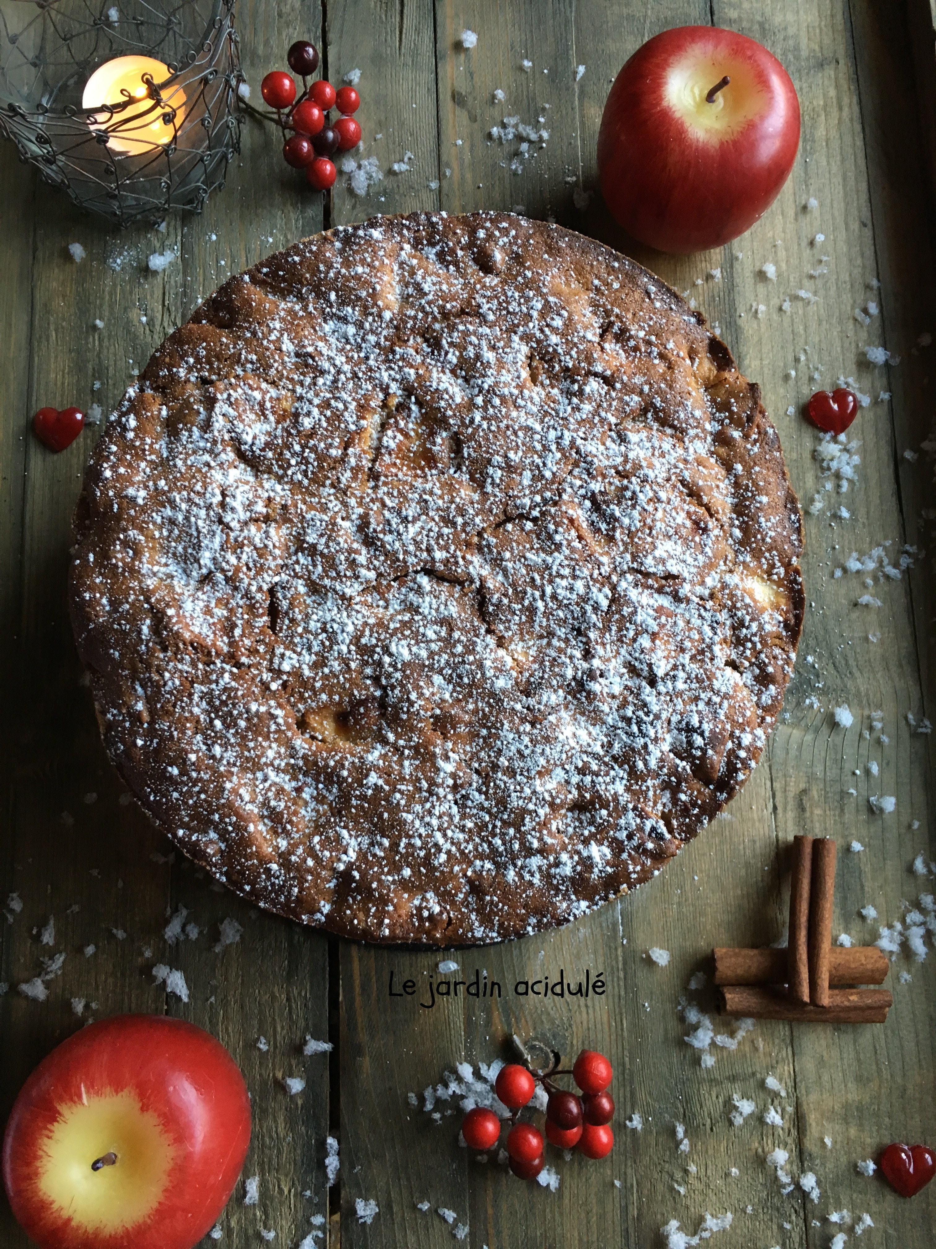 Spiced apple cake - gâteau aux pommes et aux épices - LE JARDIN ACIDULÉ