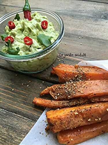 Sweet potato fries with mexican avocado sauce - LE JARDIN ACIDULÉ